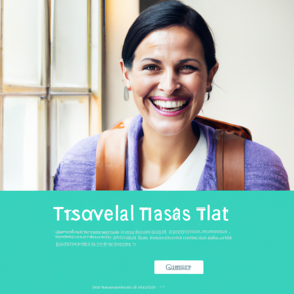 Traveler portrait laughing, candid moment